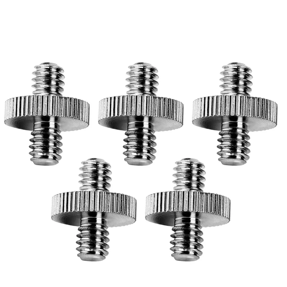 

5pcs Stainless Steel Tripod Screw Adapter Conversion Screws Silver Durable Camera Mounting Adapters for Tripods Monopods