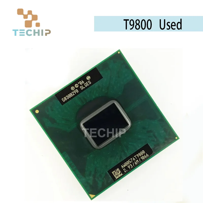 Original Core 2 Duo T9800 SLGES 2.9 GHz Dual Core Dual Thread 6M 35W Socket P GM45 PM45