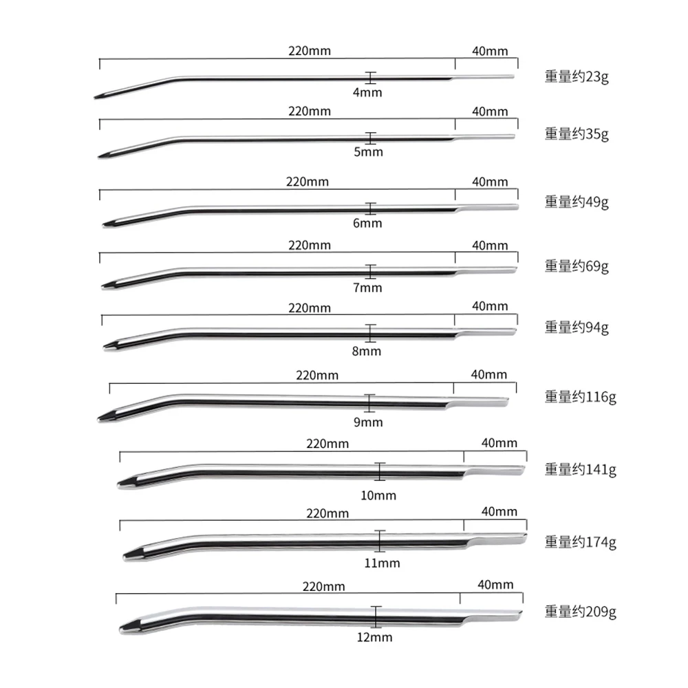 HotX Stainless Steel Curved Urethral Plug Dilator Sounding Penis Plug Male Masturbation Horse Eye Stimulationr Sex Toys