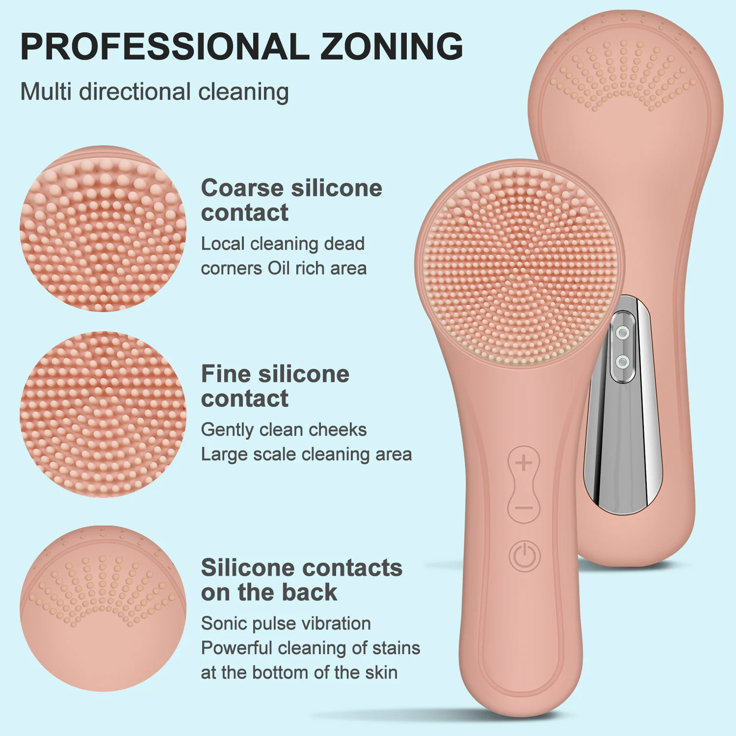 Nettoyage de la peau nettoyant par vibrations brosse de nettoyage du visage outil de nettoyage du visage électrique vibrant Silence Machine de nettoyage de lavage maison