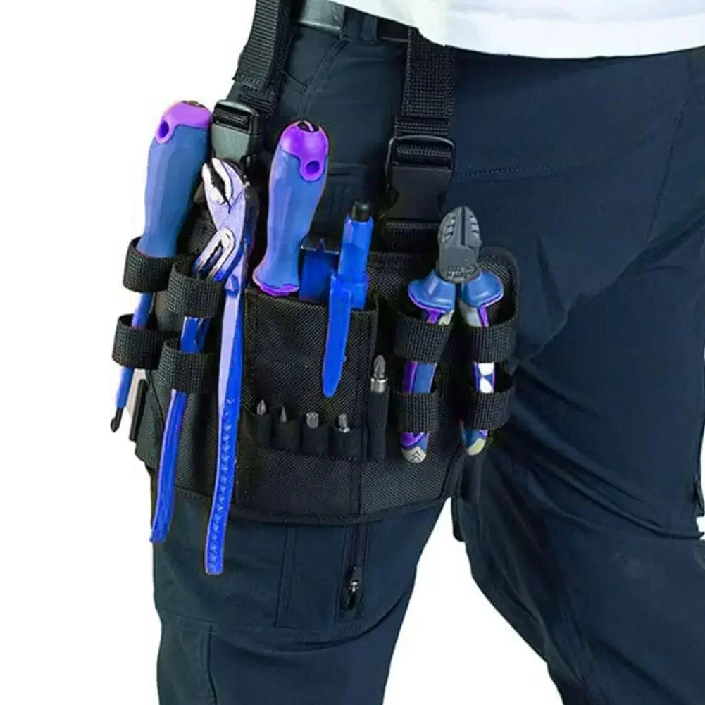 

Tool Bag Belt Multifunctional Waterproof Drill Holster Waist Tool Bag Electric Waist Belt Tool For Wrench Hammer Screwdriver