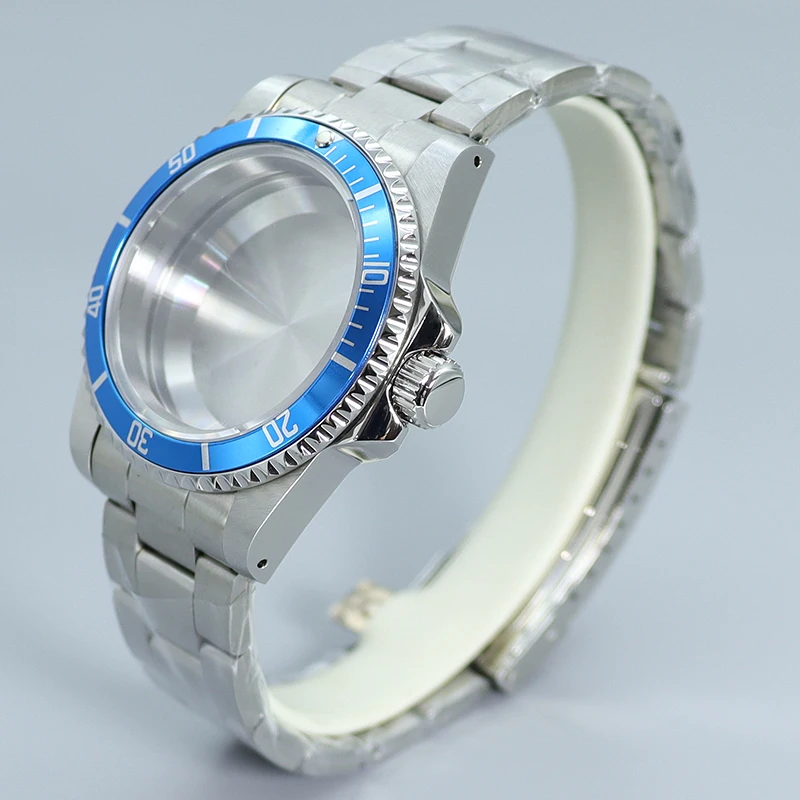 39.5MM Men Vintage Watch Cases Sapphire Crystal For NH35 NH36 NH34 NH38 NH70 NH72 4R36 4R35 7S26 for Retro SUB Watch Accessories