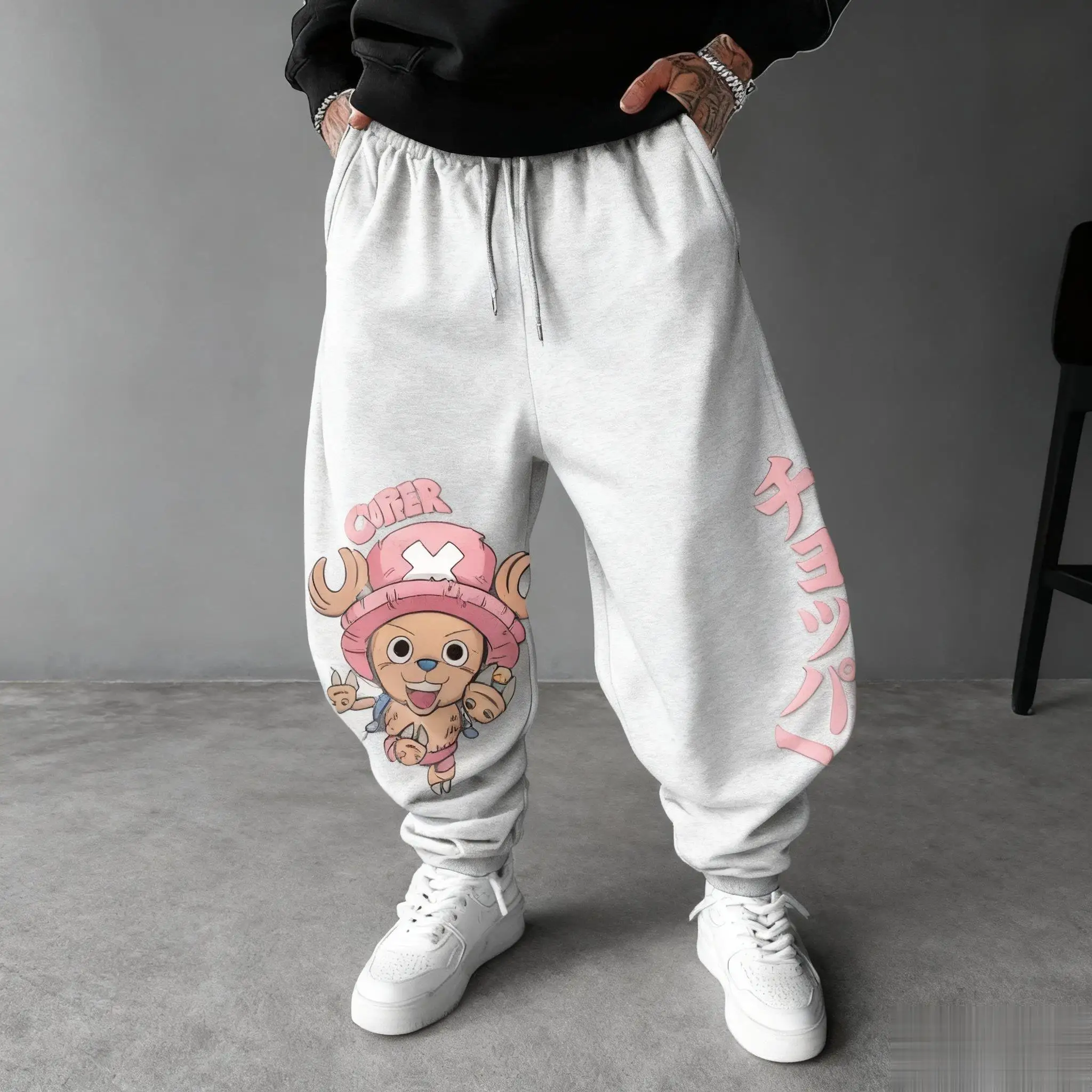 Nouveau automne une pièce Tony Tony Chopper Anime imprimer hommes pantalons de sport Joggers décontracté Streetwear pantalons de survêtement Hip Hop pantalon