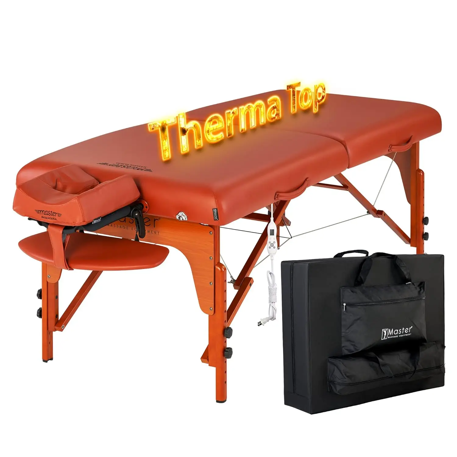 Table de massage portable Santana Therma Top, Master Énergie, coussins chauffants intégrés, EstheImportant, lit pliant, GT, 31 po