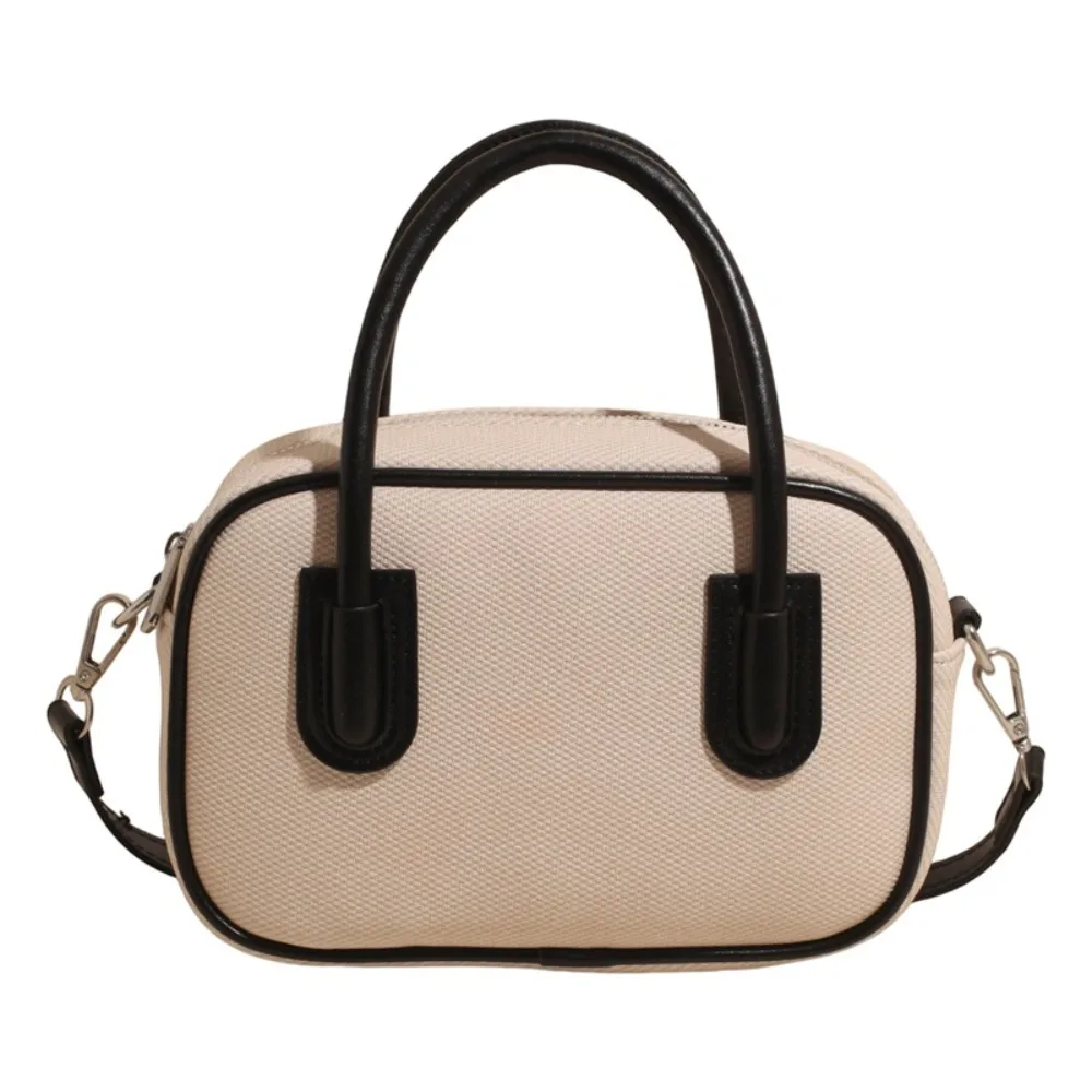 

Высококачественная кожаная сумка для боулинга из искусственной кожи в корейском стиле, однотонная сумка-тоут в Бостоне, дизайн меньшинства, французский стиль