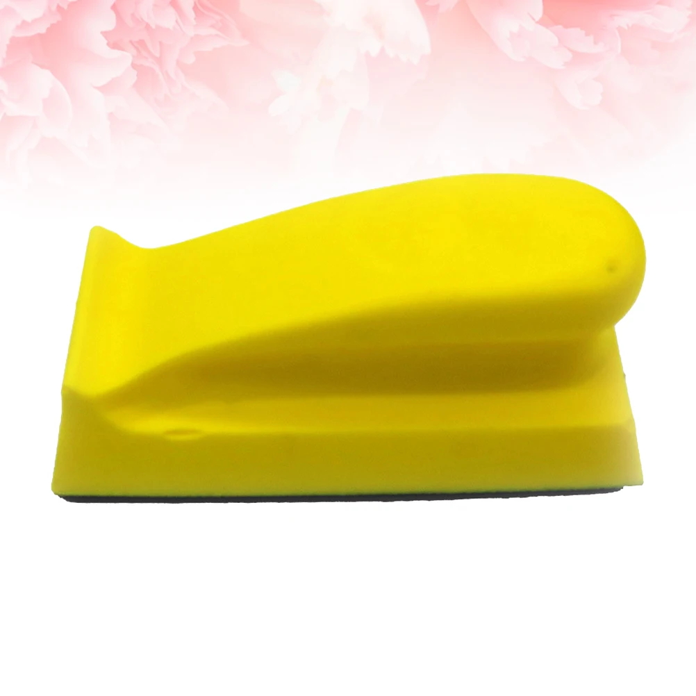

66X126Mm Pu Disc Holder Sanding Block Backing For Polishing Wood Backing Polishing Pad Pad Auto Buffing Yellow