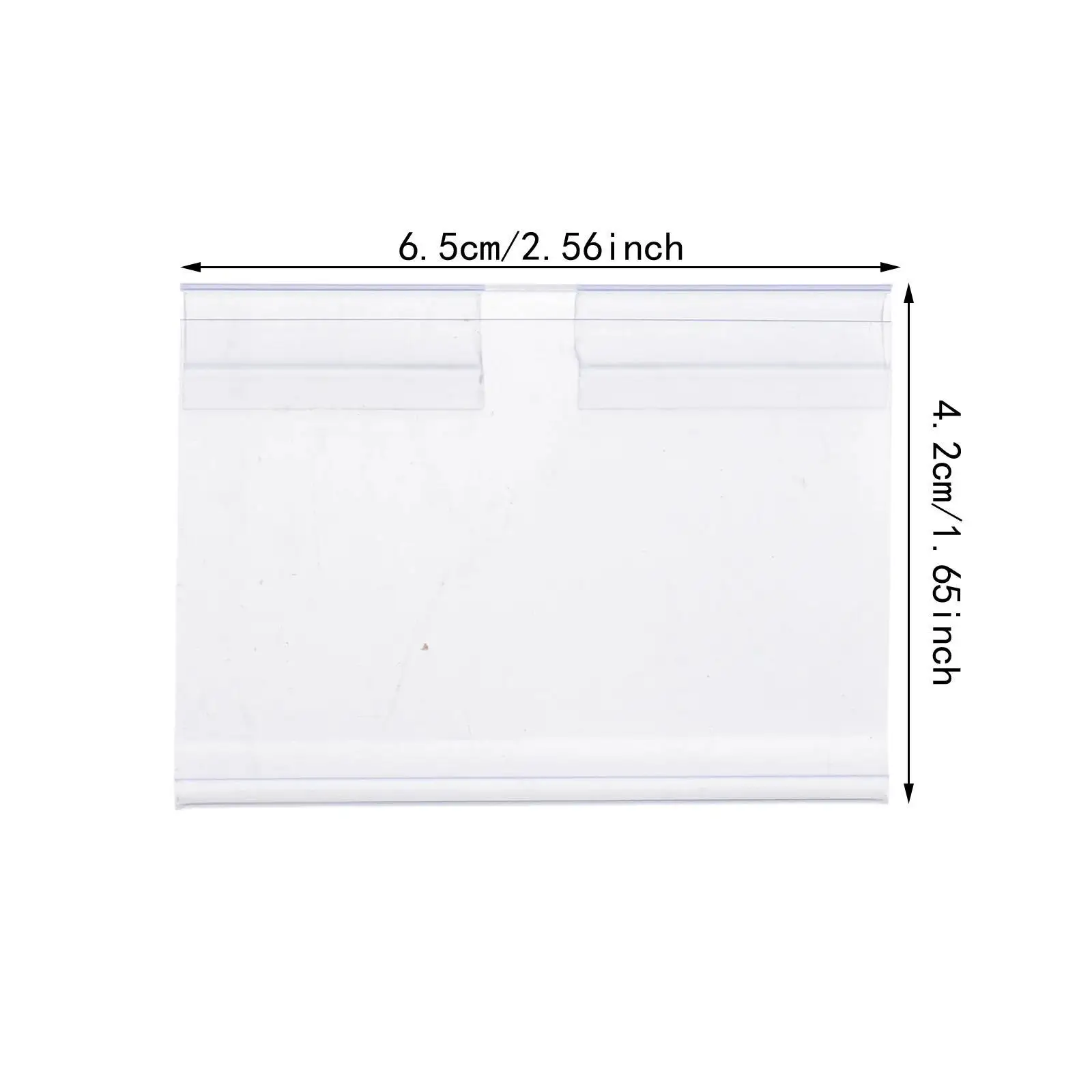 Ticket Display Holder, armazenamento Bins, fácil Clip, Rack Label, 50 Pcs