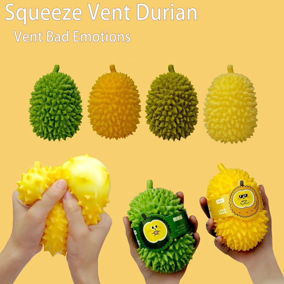 

Creative Durian Stress Relief Squeeze Toy Fun Stress Relief Funny Vent Ball Children's Anti-anxiety Stress Relief Squeeze Toy