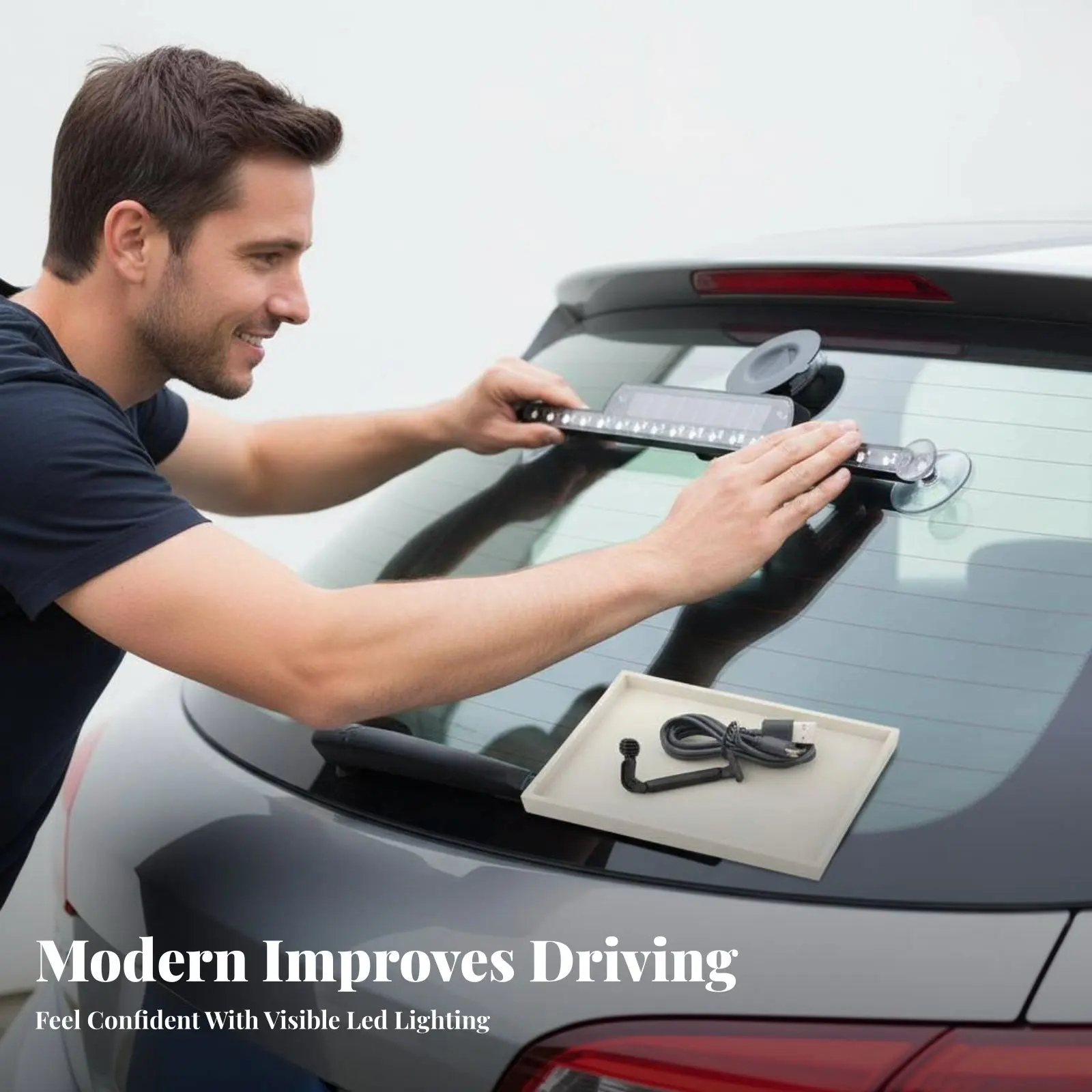 

Универсальная противотуманная фара-балка для предотвращения столкновений, легкая установка, водонепроницаемая, для ночной езды