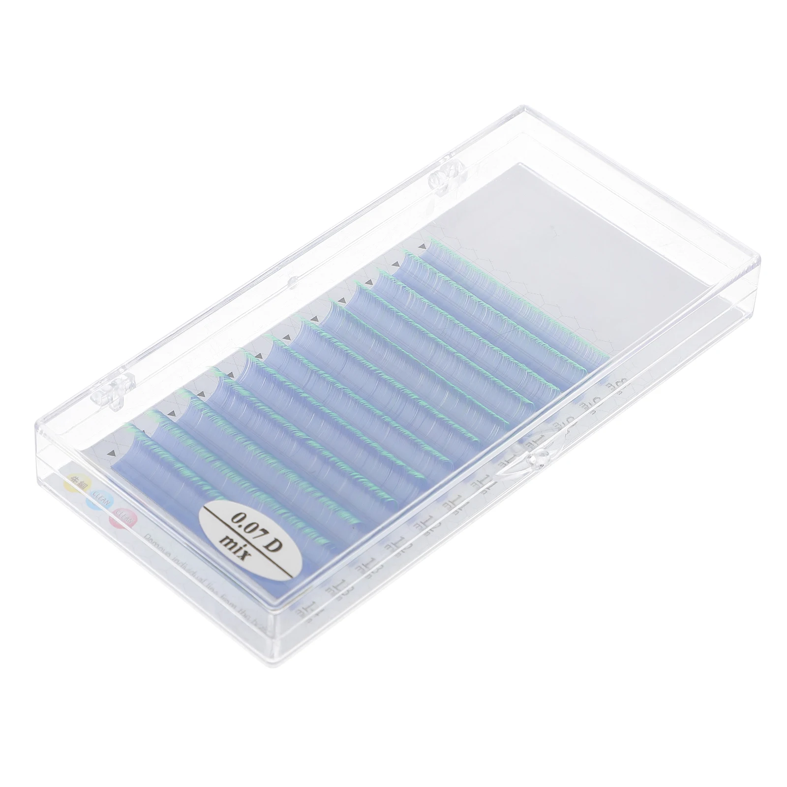 

Fluorescence Fluorescent False Eyelashes Miss Short Imitation Rainbow Strips