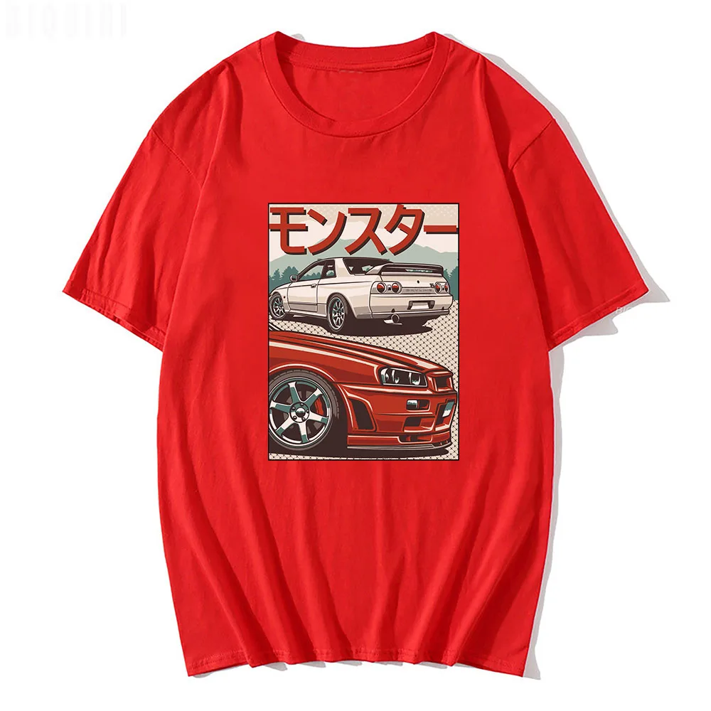 JDM T Shirt for Men CRX Japan Style Retro 90s Del Sol 100% Cotton Short Sleeve O-Neck Summer Casual Harajuku Male Tees