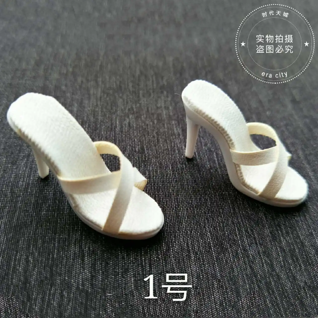 H2-6 TBLeague 1/6 scala tacchi alti sandali pantofola bianca modello per 12 "femmina
