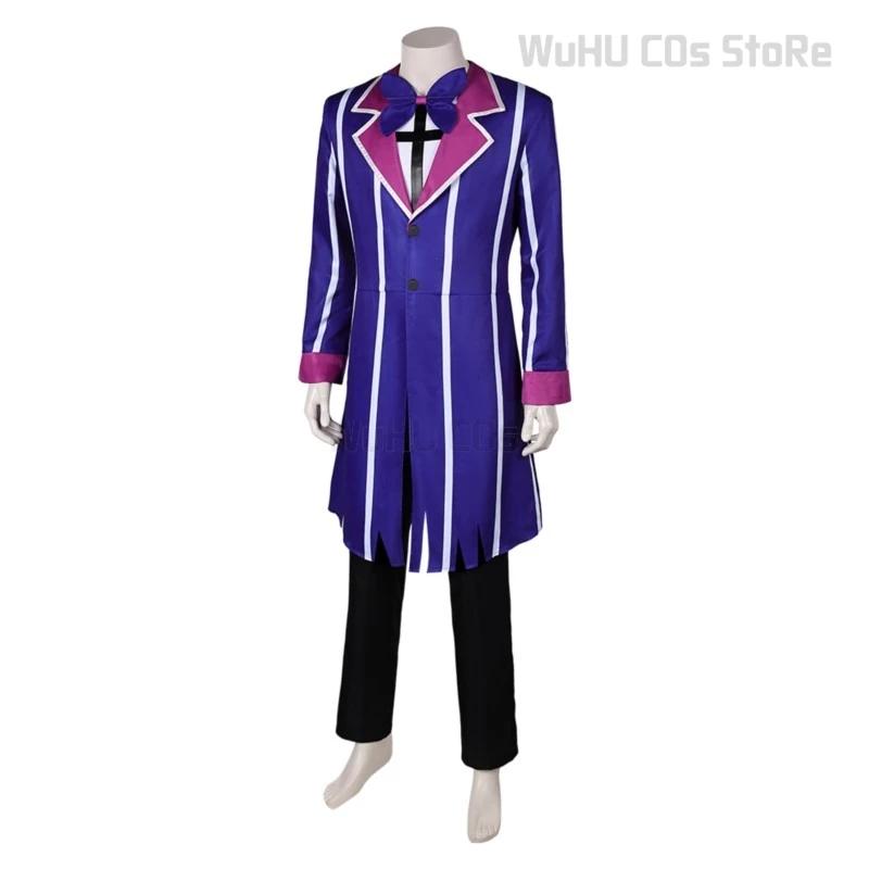 Hazbin Cartoon Hotel Alistor Cosplay Fantasia Kostüm Verkleidung Männer Frauen Uniform Jacke Hosen Halloween Karneval Party Kleidung