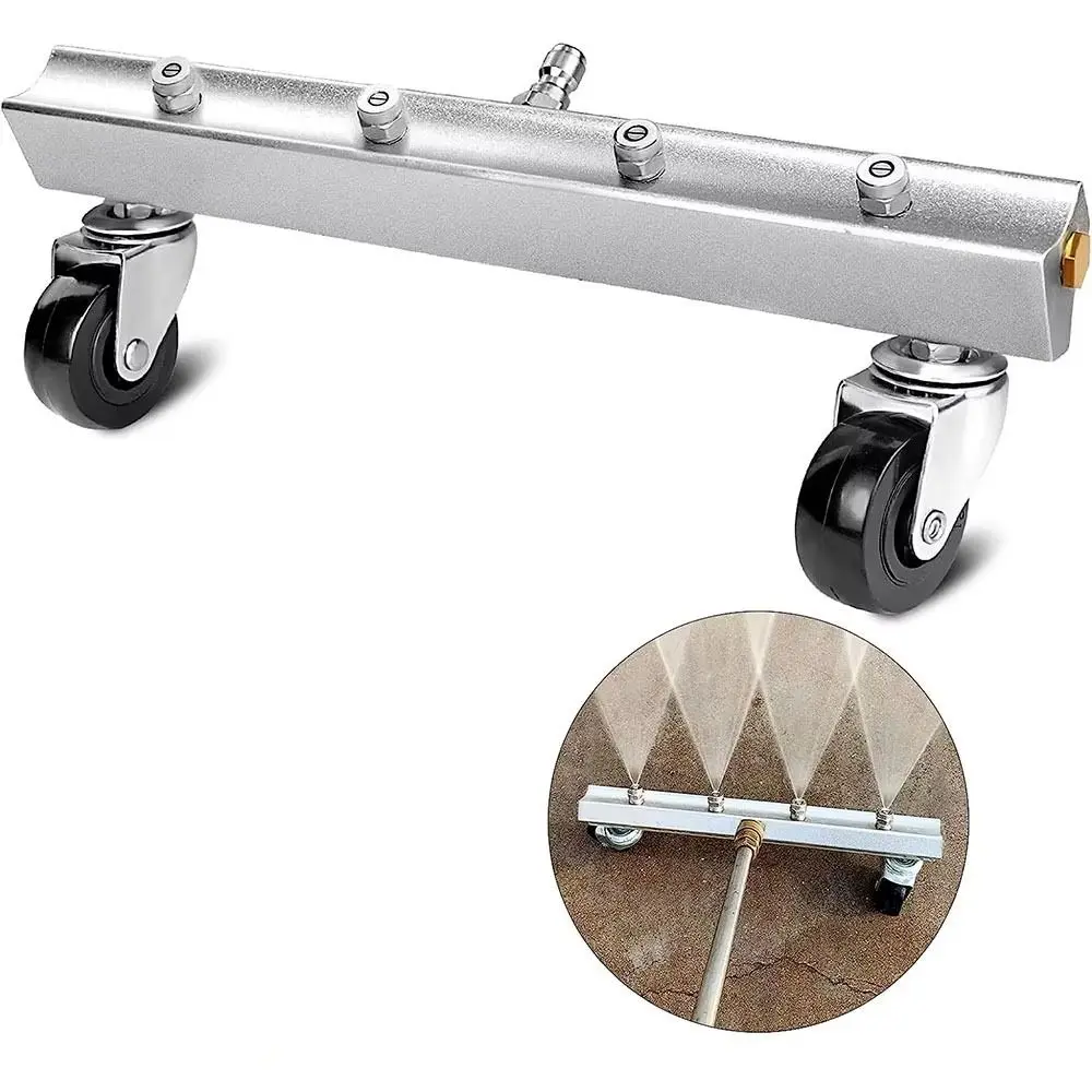 4 Nozzle Design Car Chassis Washer Stainless Steel Adjustable Broom High Pressure Washer Quick Connector Quick Flush