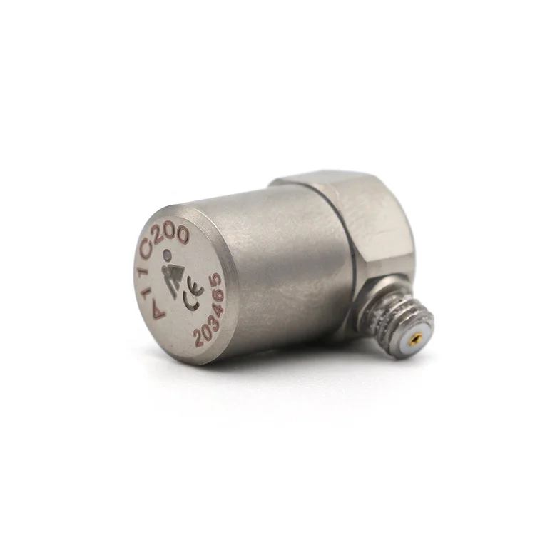 A11C200 PE General Purpose Accelerometers Matched With Double End M5 Low Noise Shielded Cablex2m