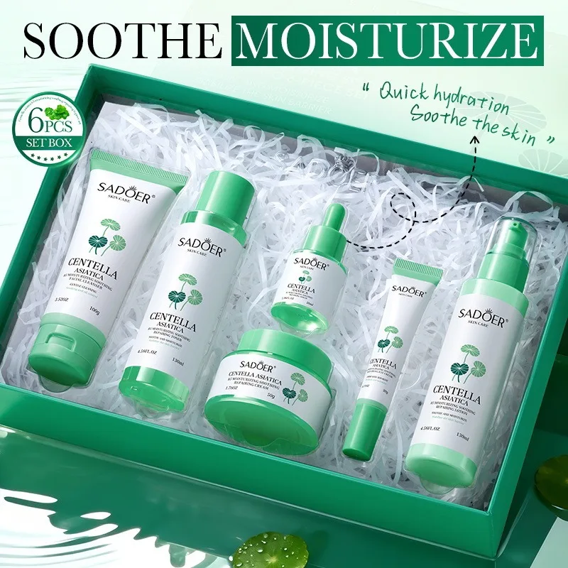 

Centella asiatica Moisturizing Anti-Wrinkle Skincare Set - Firming, Lifting Hydrating Face Kit for All Skin Types Skin care