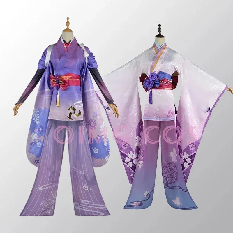 Genshin-Disfraz de Raiden Makoto Baal de impacto, uniforme de Carnaval para adultos, peluca de Anime, mascarada de Halloween, Raiden Shogun Beelz ujfj