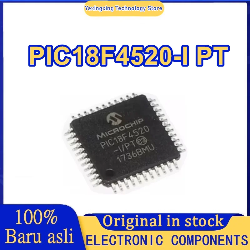 5PCS PIC18F4520-I/P… - image