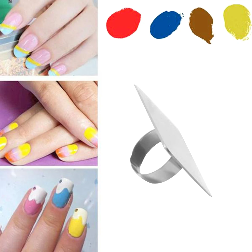 

Mini Ring Mixing Palette Stainless Steel Nail Art Tool For Foundation Lipstick Pigment Diy Manicure Set Spatula