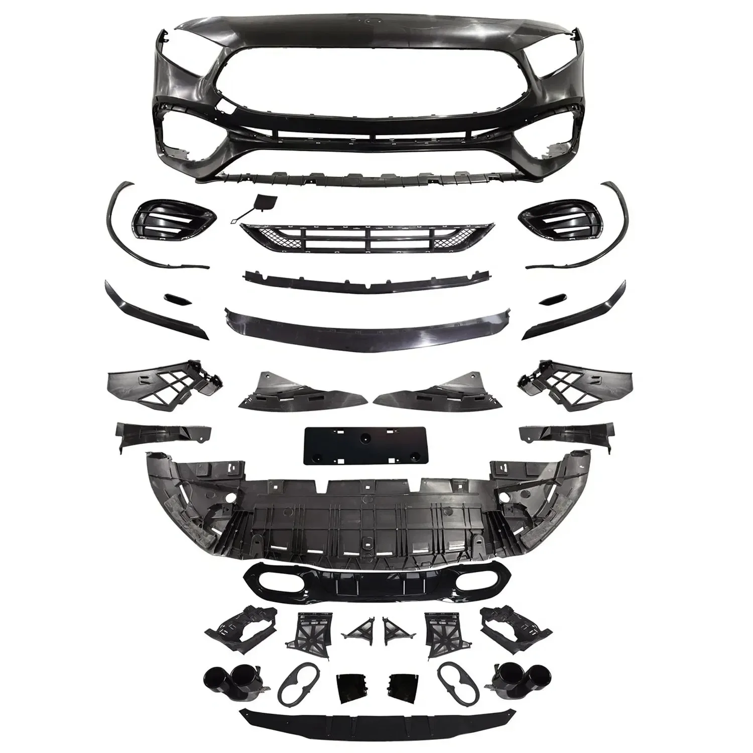 

Auto Parts with Bumper for B-Enz a-Class 2019 Modified to A45s Body Kit