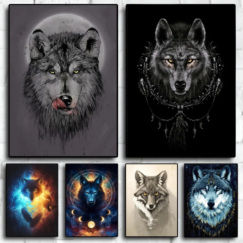 

Wolf Poster Paper Print Home Living Room Bedroom Entrance Bar Restaurant Cafe Art Painting Decoration