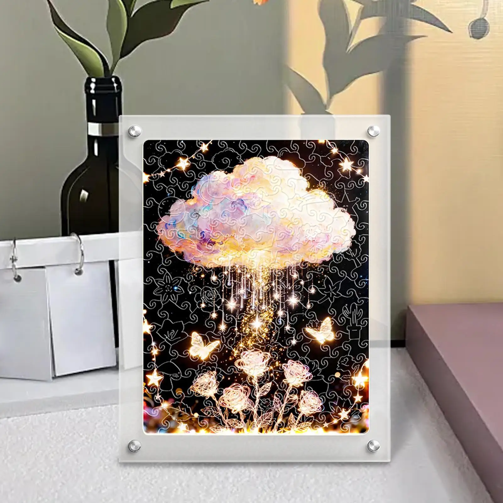 

Puzzle Games For Kids Acrylic Cloud Craft Home Decor Travel Game For Preschool Kids Boys Girls Christmas Birthday Holiday Plane