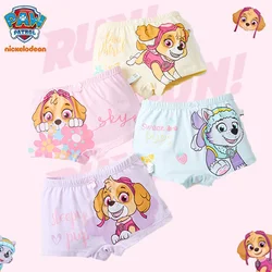 4 pezzi Genuine Paw Patrol Skye Girl bambini biancheria intima di cotone stampa mutandine bambini mutandine corte mutande ragazze slip mutandine