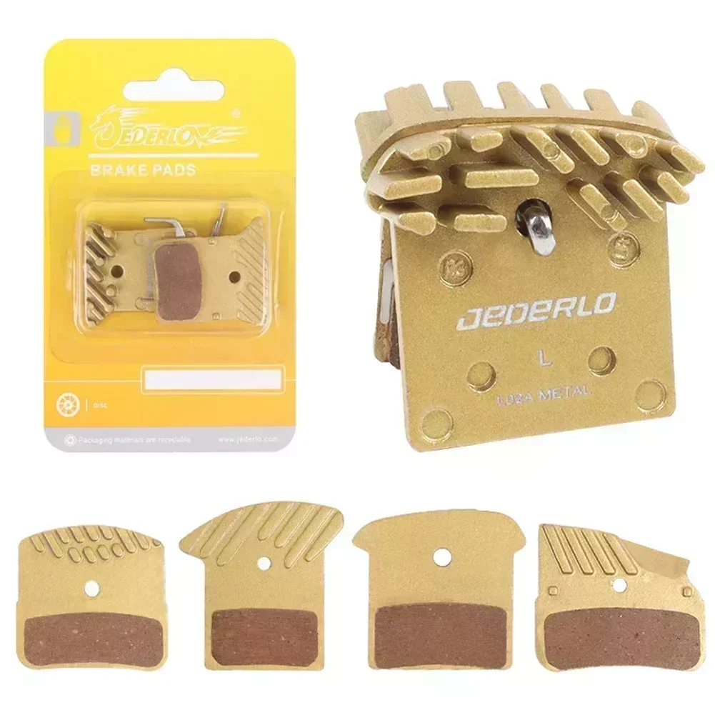 SPORTFUN 1 Pair Bicycle Metal Disc Brake Pads For-Shimano BR-R9170 R8070 R7070 RS505 SLX/XT M820 M640 M8020 H03A H03C Bike Parts