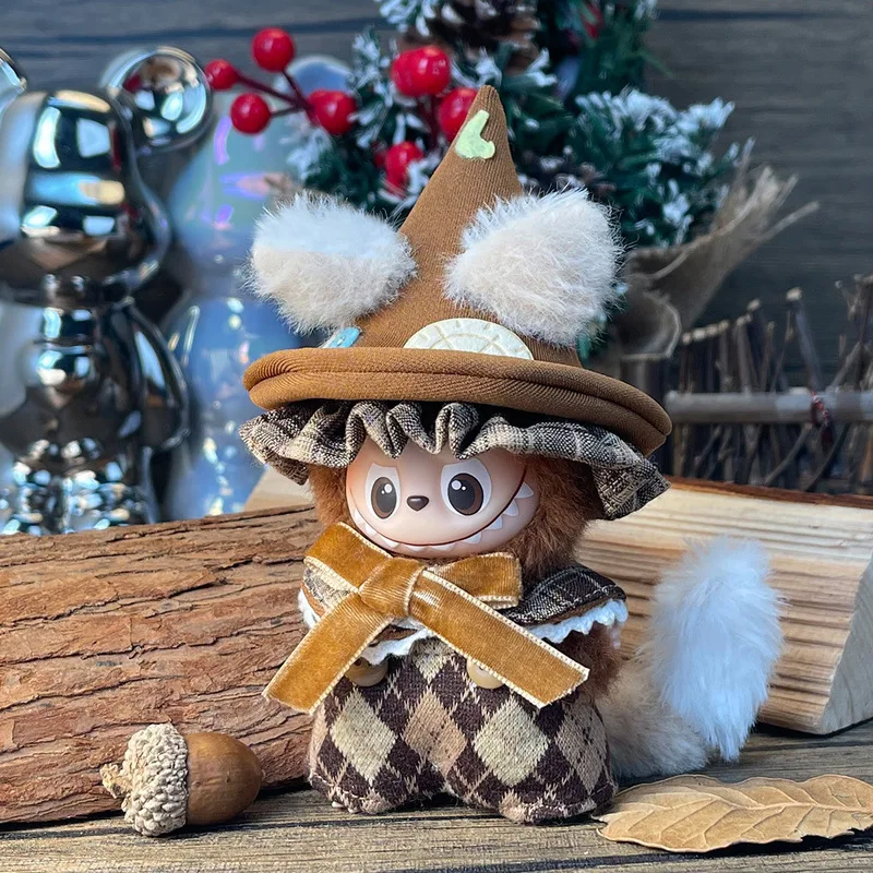 الملابس فقط) مناسبة ل 10 سنتيمتر ملابس دمية لابوبو الصغيرة الجيل الرابع ملابس لابوبو إكسسوارات دمي هدايا العيد #5