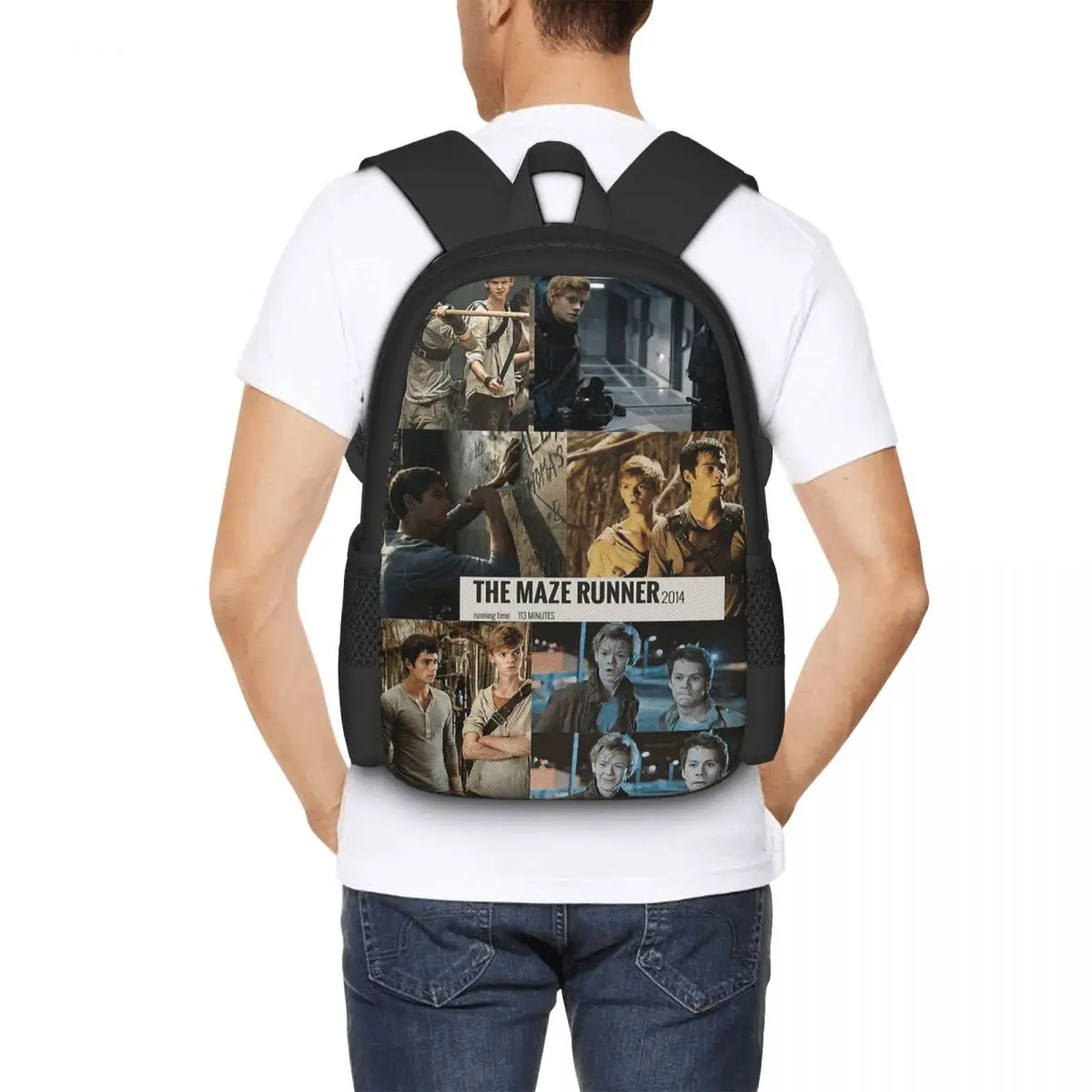 

Runners Scenes Student Backpack School Bag Hiking Travel Daypack for Men Women Fashion Bookbag Shoulder Bags