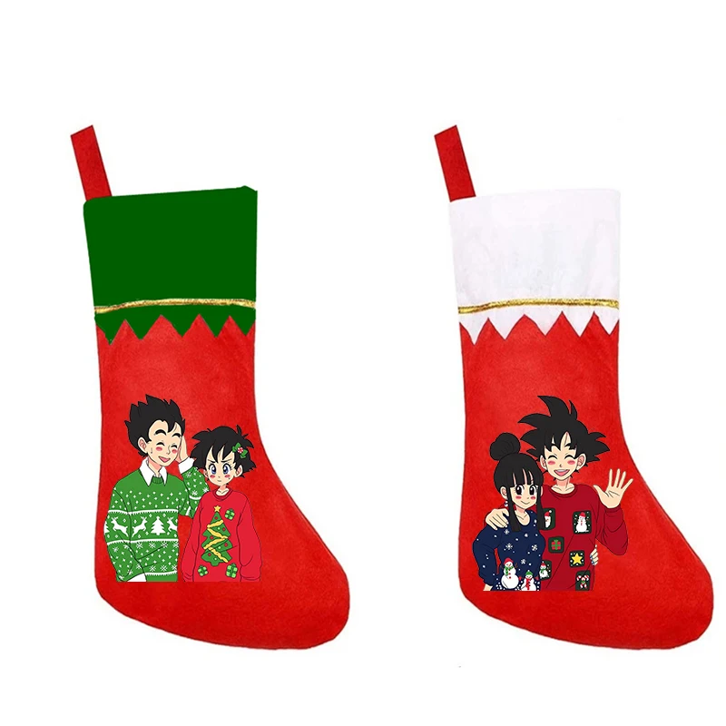 

Dragon Ball Christmas Socks Cute Cartoon Anime Pattern Gift Candy Bag Home Decoration Christmas Socks Children's Christmas Gift