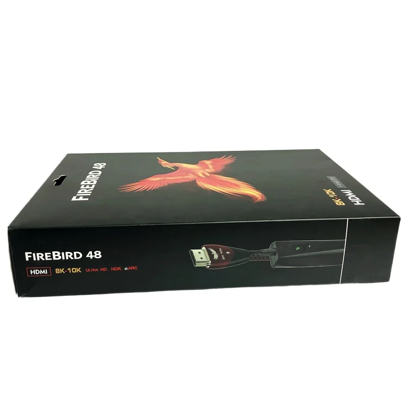 Imagem -06 - Cabo Firebird Hdmi para tv av Vídeo Ultra hd Áudio Hifi Cabo Earc 10 Prata 8k10k 48gbps 2.1