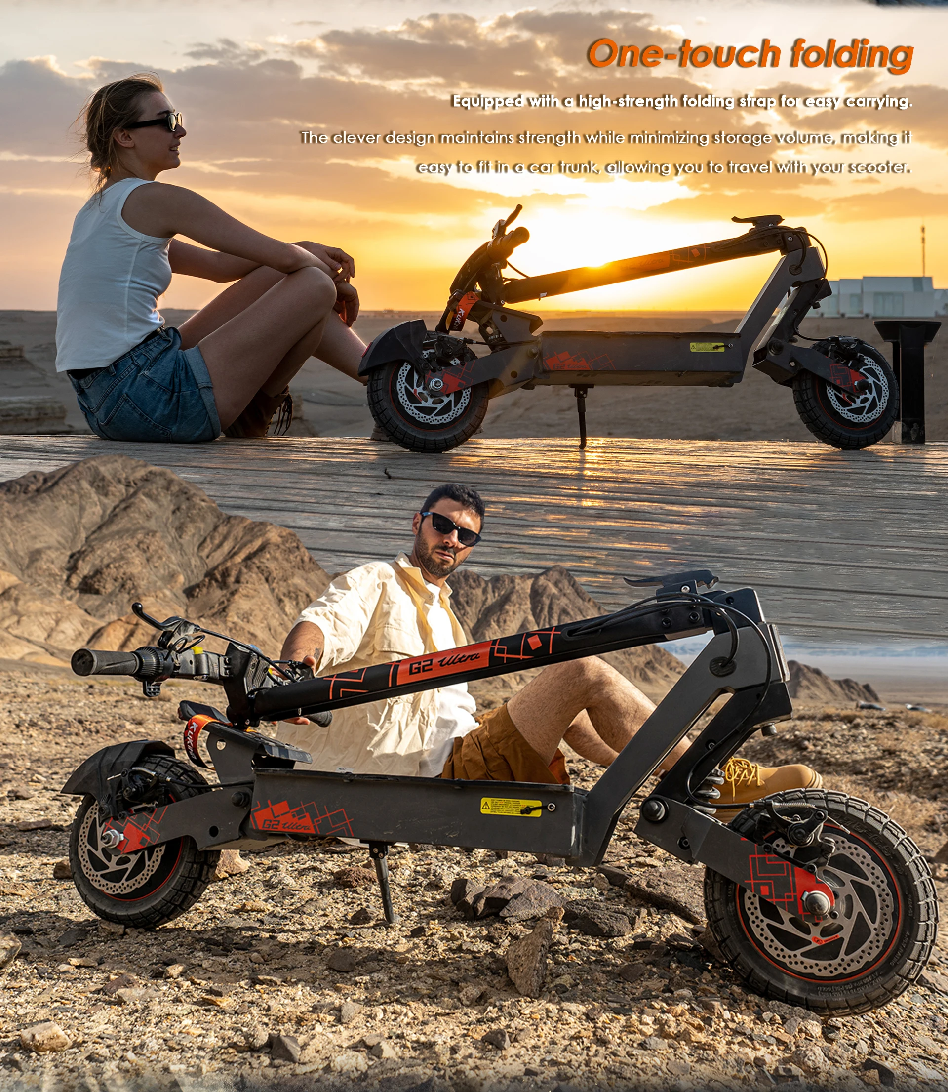 Kukirin Erwachsenen-Elektroroller mit 48V8Ah Akku 1600W Motor bis zu 50KM/H Geschwindigkeit 55km Reichweite 10-Zoll-Reifen Faltbarer E-Scooter