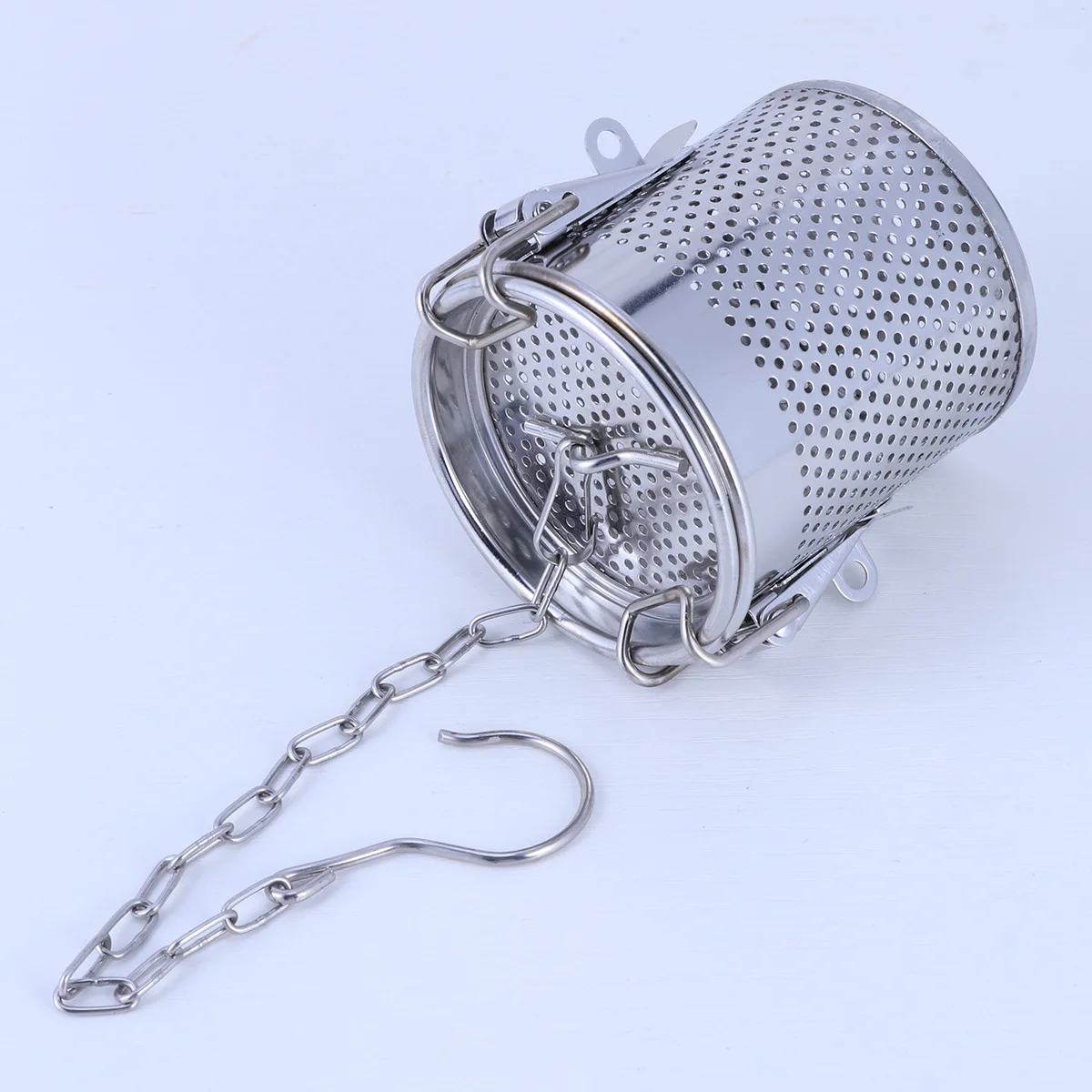 

Medium Stainless Steel Spice Infuser Soup Basket with Tiny Holes Rustproof Seasoning Ball for Cooking and Tea Brewing