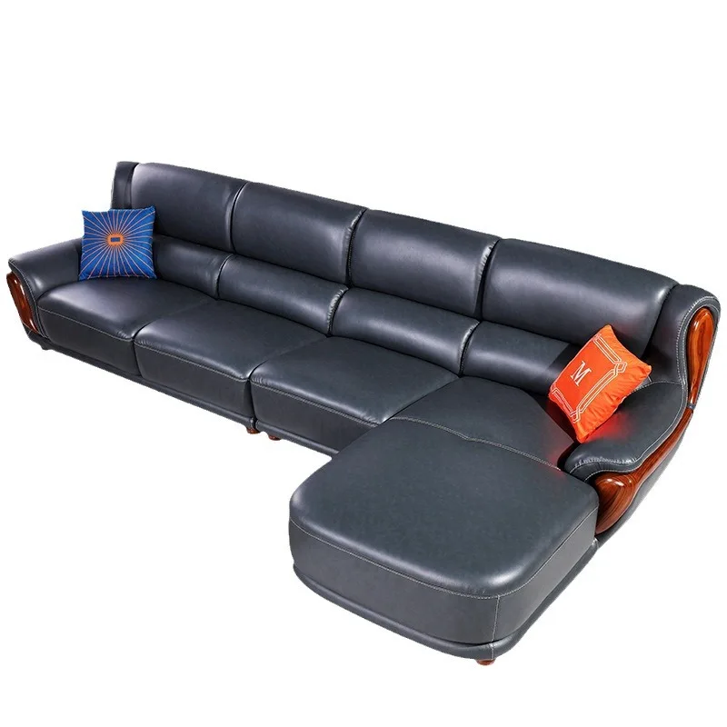 

Nordic, leather, sofa, Italian, minimalist, solid wood, living room, furniture, corners