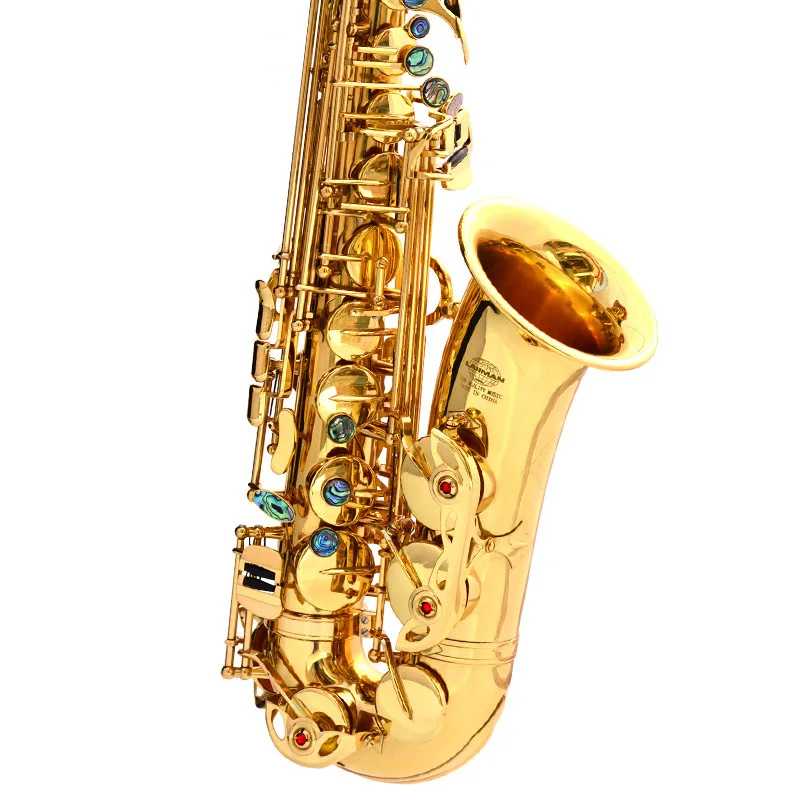 Eb Tone Alto Saxophone for Beginners Gold Lacquer Surface Performance‑Ready for Adults Children Examination Use Wind Instrument