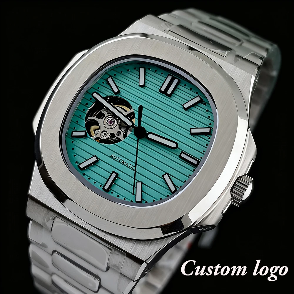 NH38 Watch Men's Automatic Watch Customized Logo Watch Stainless Steel Watch NH38 Movement Watch