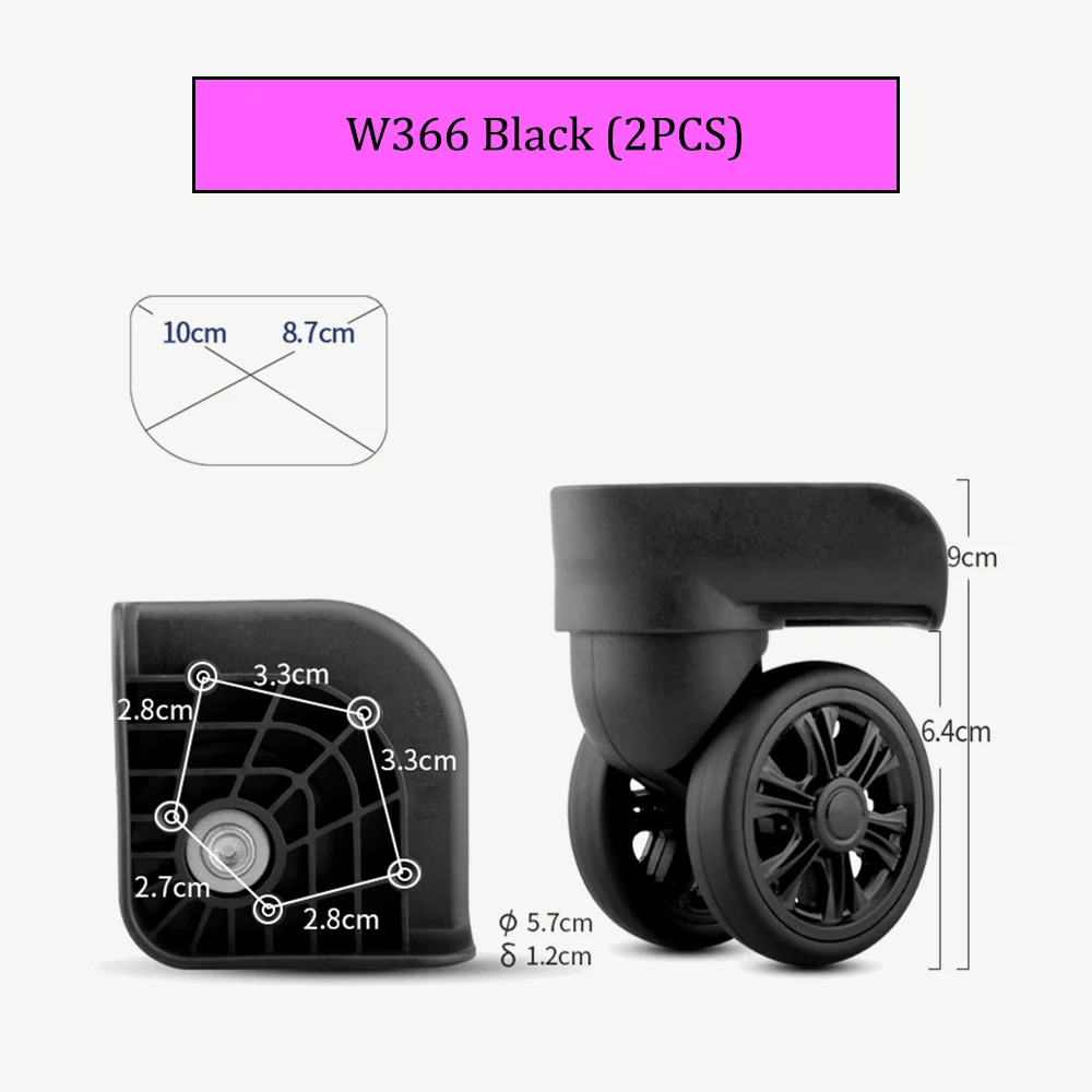 W366 Suitcases Wheel Luggage Password Box Repair Pulley The Diplomat Suitcase Trunk Resist Compression Replacement Rollers