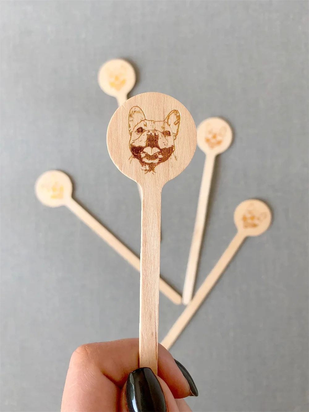 50pcs ONE PET, Pet Drink Stirrers, Custom, Wedding Signature Cocktails