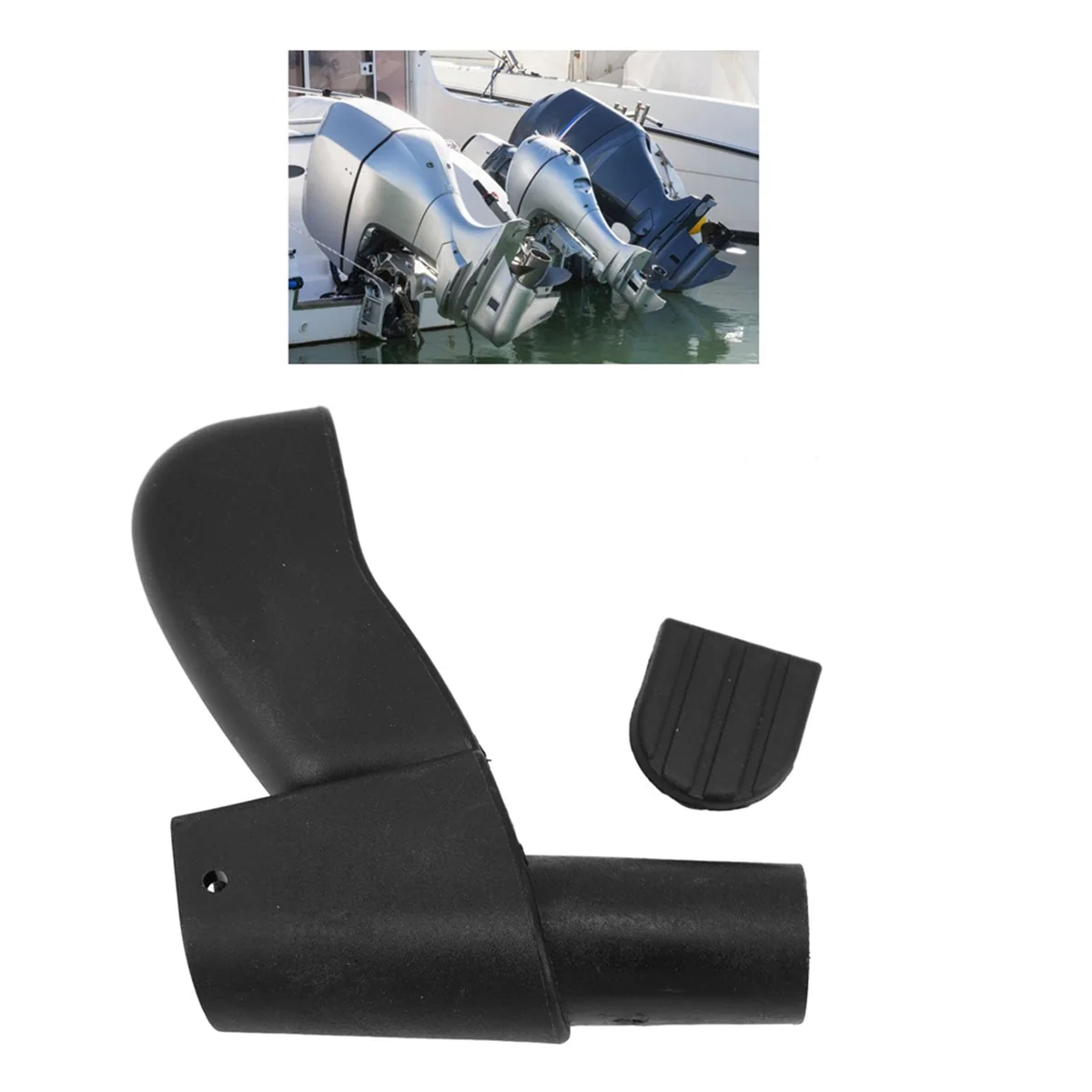 Maniglia per ingranaggi motore fuoribordo 6BX-G4111 Leva del cambio durevole Albero corto Anti impatto per Yamaha 4 tempi 6HP 8HP