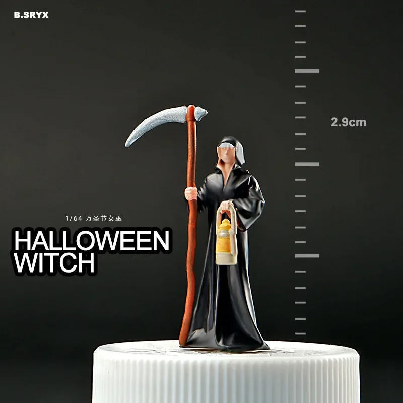 1:64 anime halloween mini boneca figura modelo em miniatura fotografia adereços modelo de cena diy mesa areia paisagismo ornamento presente