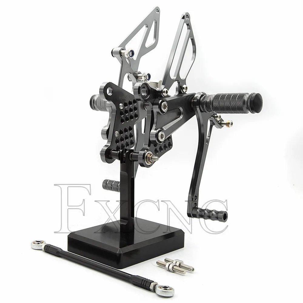 For Kawasaki Ninja 600/ZX6R/ZX636 2009-2020 2019 Motorcycle RearSet Footrest Footpeg CNC Adjustable Aluminum Pedal Foot Peg view 4