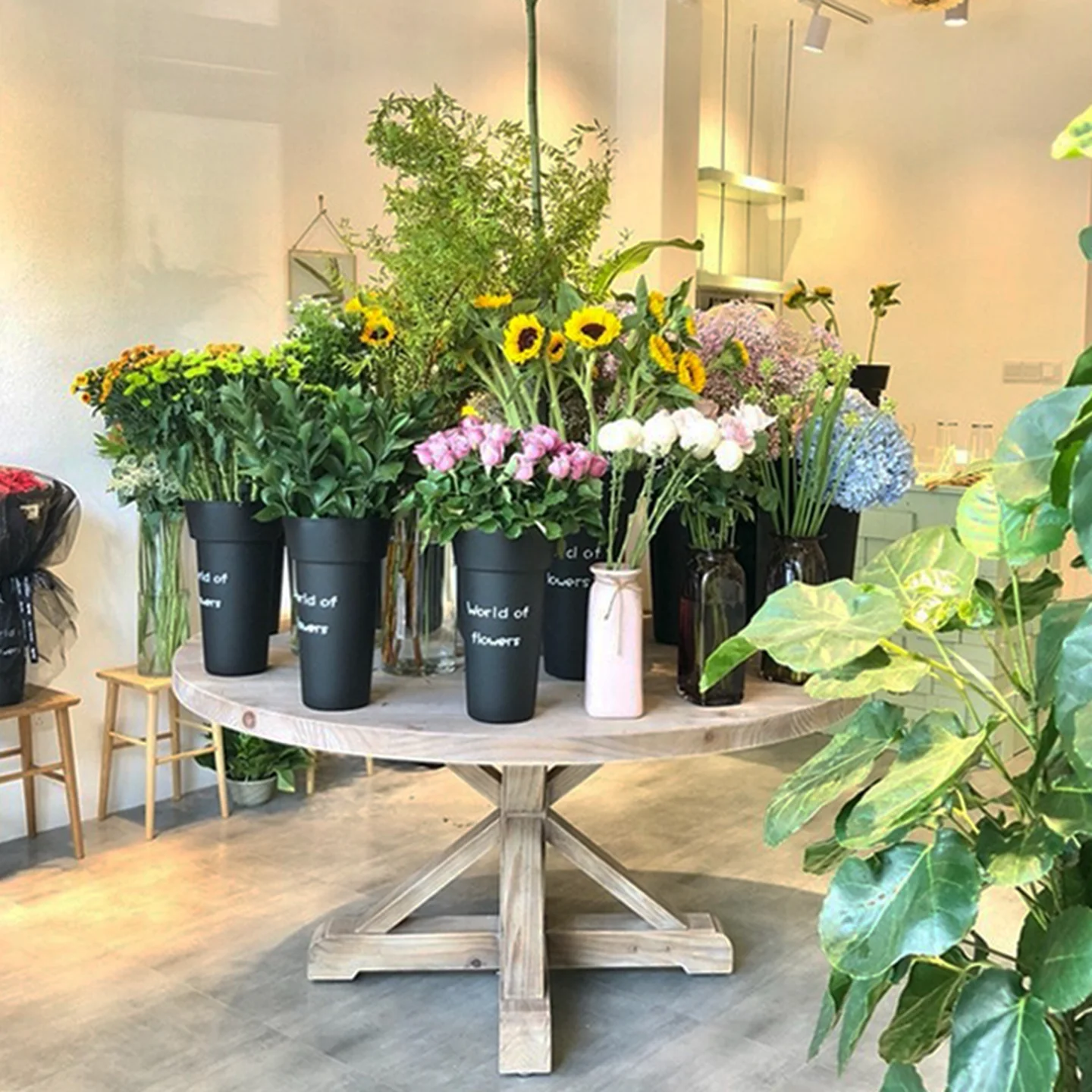 طاولة طعام ريفية فرنسية قديمة من الخشب الصلب رعوية B & B wabi ساندي ويند طاولة مستديرة صغيرة من القرون الوسطى لتناول الطعام #3