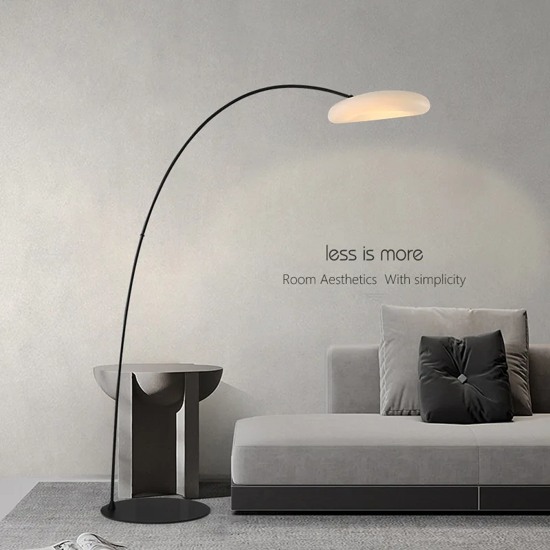 Modern Minimalist and Creative Floor Lamp, LED Eye Protection Desk Lamp, Cloud Living Room Fishing Lamp, Atmosphere Lamp