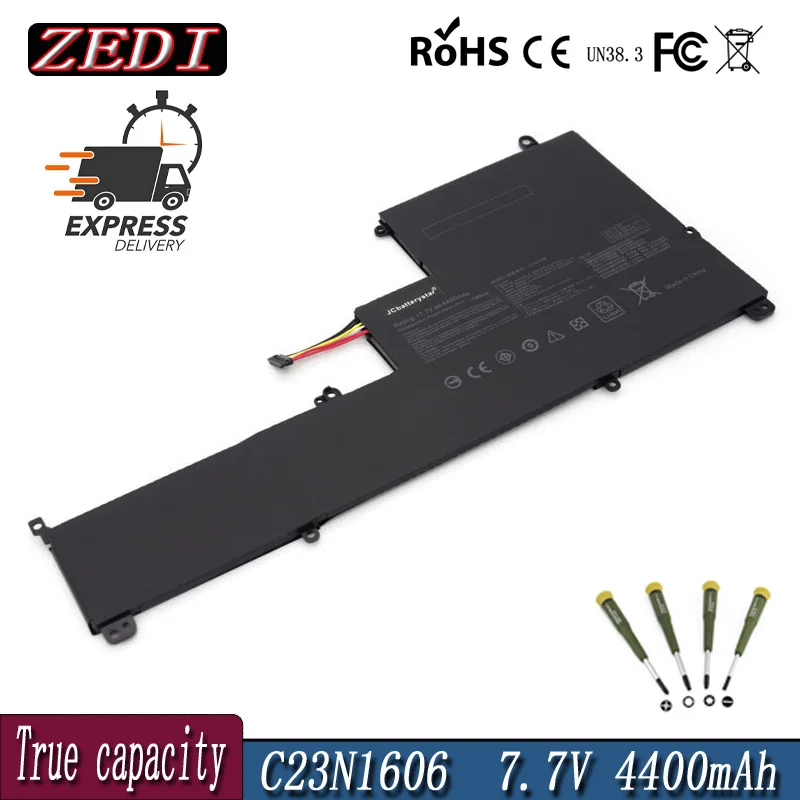 

ZEDI C23N1606 Laptop Battery For ASUS Zenbook 3 UX390 UX390UA UX390UAK UX390UA-1A UX390UA1A C23PQCH Series 7.7V 4400mAh