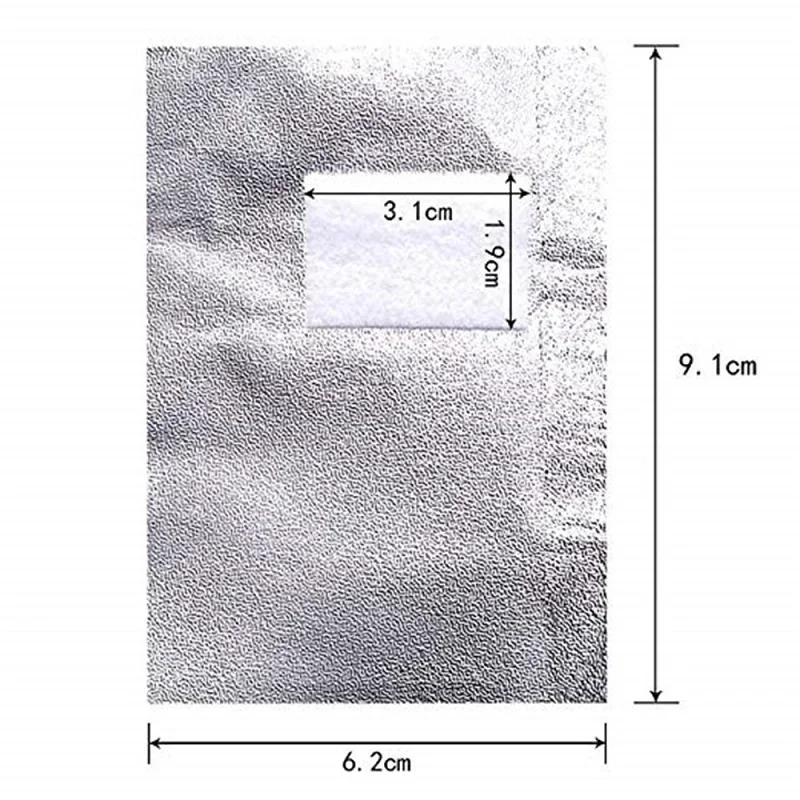 100 قطعة/الحقيبة الألومنيوم احباط النقش مسمار الفن نقع قبالة البولندية إزالة الأظافر يلتف منشفة الأظافر هلام مزيل طلاء الأظافر مانيكير أداة