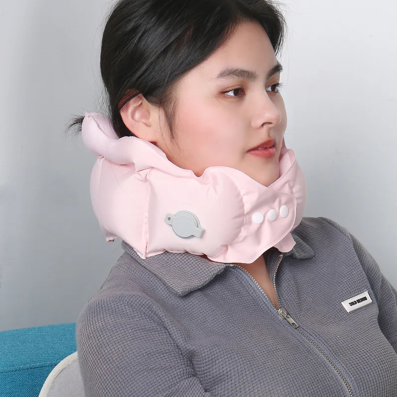 

Inflatable Pillow Travel Portable Neck Protection Pillow Press Inflatable U-shaped Travel Storage Neck Pillow