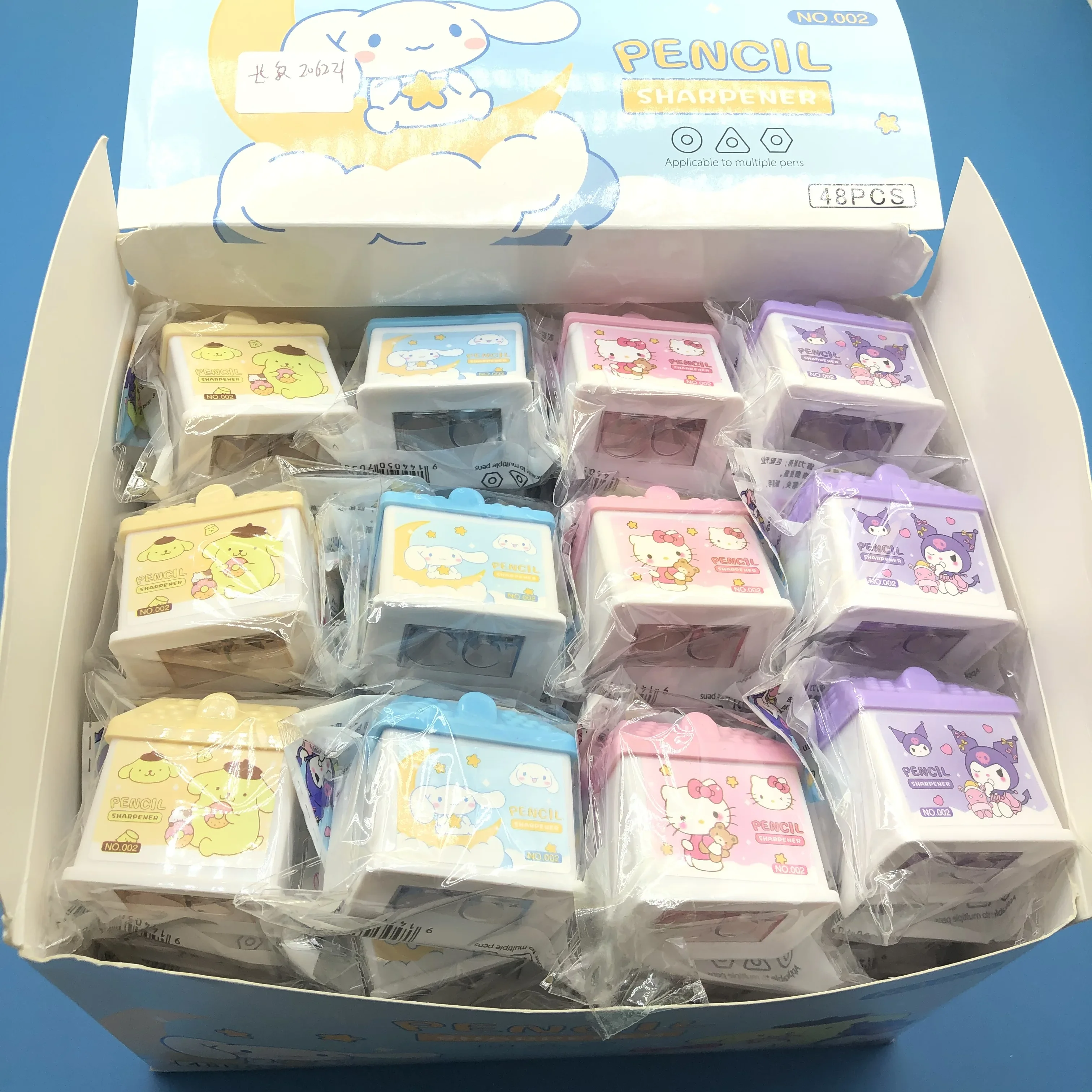 Sanrio 3D house shape pencil sharpener New Penknife kid plastic desktop trinkets stationery gifts Mymelody Kuromi Cinnamoroll