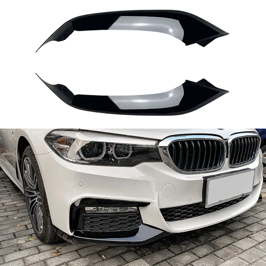 

For BMW 5 Series G30 G31 G38 520i 525i 530i 540i M Sport 2017-2020 Front Bumper Lip Splitter 1Pair Spoiler Diffuser Cover