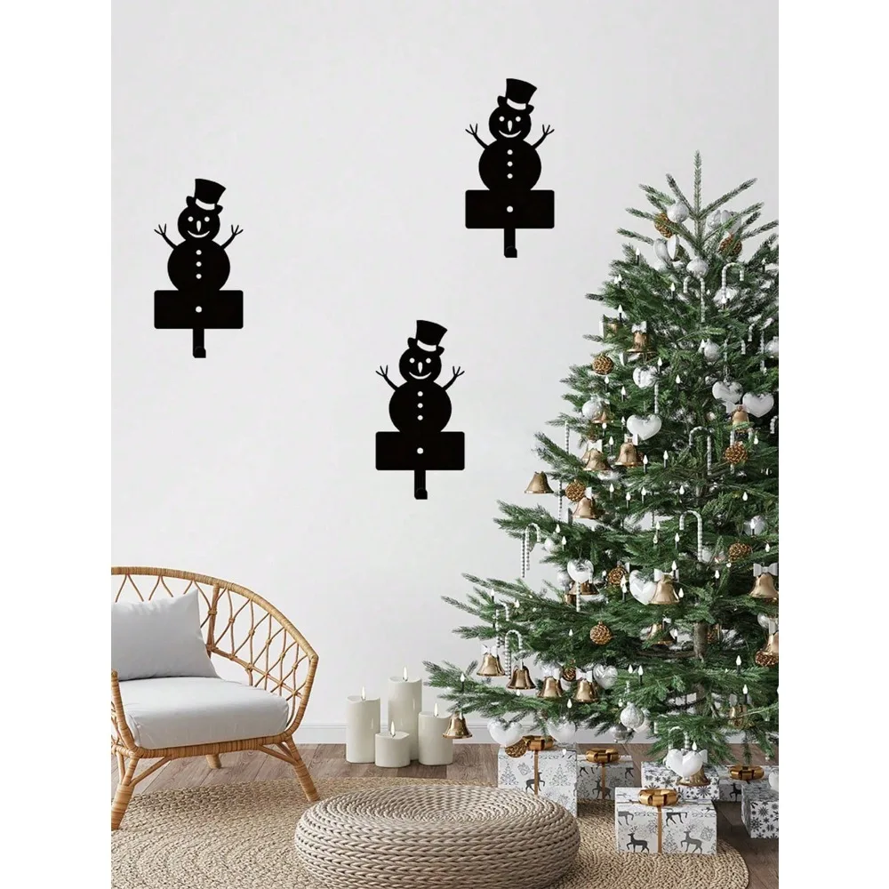 

Snowman Metal Key Holder, Christmas Wall Hook Rack, Entryway Towel Hanger, Farmhouse Coat Rack Entry Modern Utility